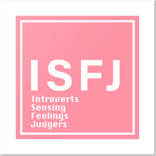 ISFJ MBTI PINK Posters and Art